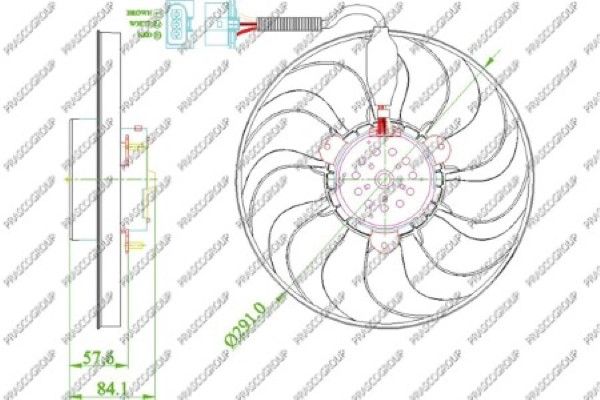 PRASCO Ventilators, Motora dzesēšanas sistēma AD0163310