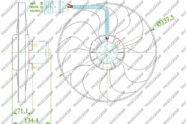 PRASCO Ventilators, Motora dzesēšanas sistēma AD0163320