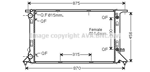 PRASCO Radiators, Motora dzesēšanas sistēma AIA2293