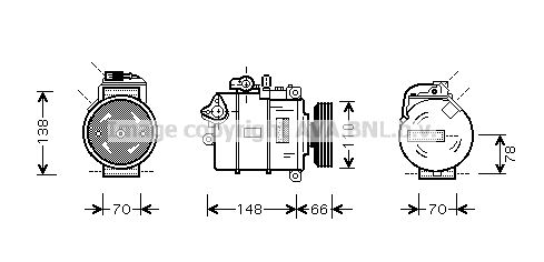 PRASCO Компрессор, кондиционер AIK275