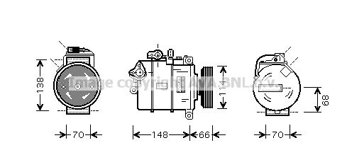 PRASCO Компрессор, кондиционер AIK282