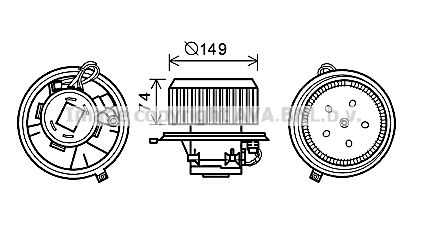 PRASCO Elektromotors, Salona ventilācija AL8138