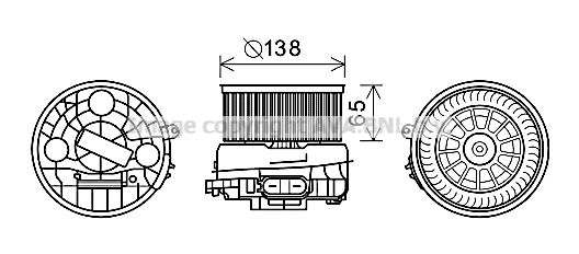 PRASCO Elektromotors, Salona ventilācija CN8303