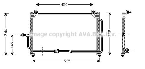 PRASCO Конденсатор, кондиционер DW5028