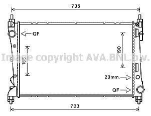 PRASCO Radiators, Motora dzesēšanas sistēma FTA2449