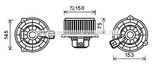 PRASCO Elektromotors, Salona ventilācija KA8243