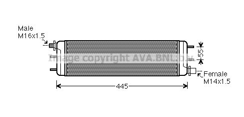 PRASCO Eļļas radiators, Automātiskā pārnesumkārba MS3532