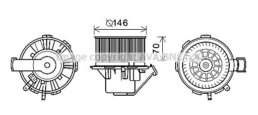 PRASCO Elektromotors, Salona ventilācija MS8647