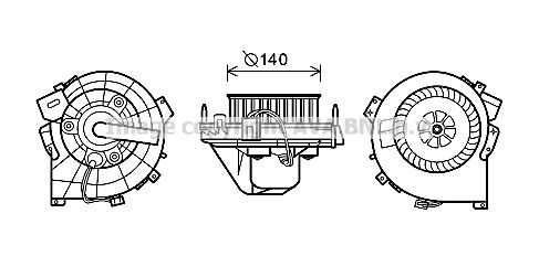 PRASCO Elektromotors, Salona ventilācija OL8609