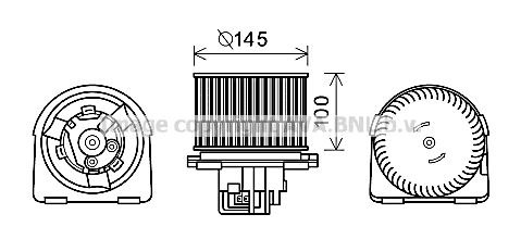 PRASCO Elektromotors, Salona ventilācija OL8619