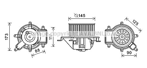 PRASCO Elektromotors, Salona ventilācija PE8390