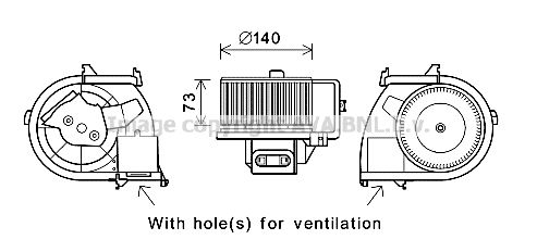 PRASCO Elektromotors, Salona ventilācija RT8594