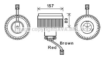 PRASCO Elektromotors, Salona ventilācija VO8177