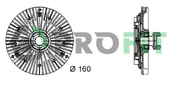PROFIT Sajūgs, Radiatora ventilators 1720-2014