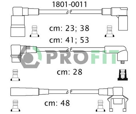 PROFIT Комплект проводов зажигания 1801-0011