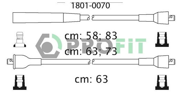 PROFIT Augstsprieguma vadu komplekts 1801-0070