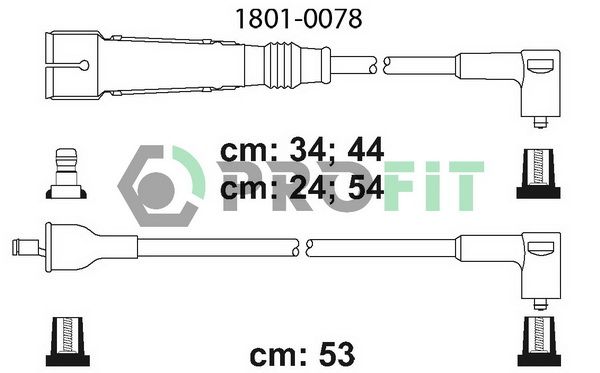 PROFIT Комплект проводов зажигания 1801-0078