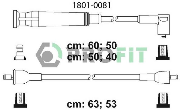 PROFIT Комплект проводов зажигания 1801-0081