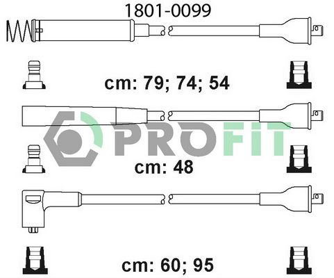 PROFIT Augstsprieguma vadu komplekts 1801-0099