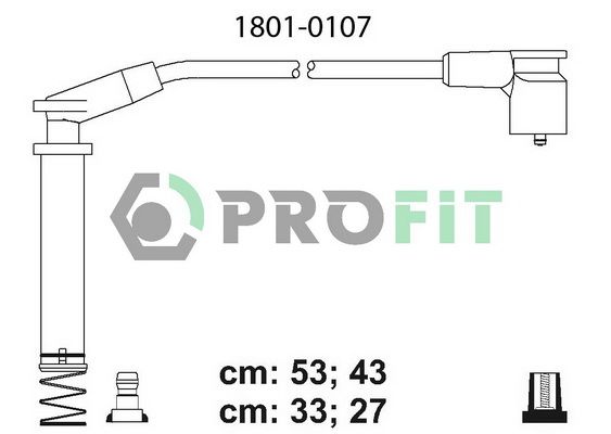 PROFIT Augstsprieguma vadu komplekts 1801-0107