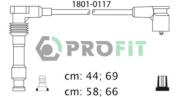 PROFIT Комплект проводов зажигания 1801-0117