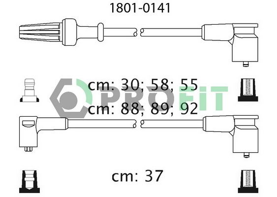 PROFIT Комплект проводов зажигания 1801-0141