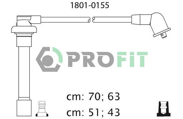 PROFIT Комплект проводов зажигания 1801-0155