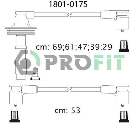 PROFIT Augstsprieguma vadu komplekts 1801-0175