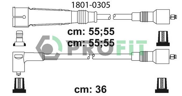 PROFIT Augstsprieguma vadu komplekts 1801-0305