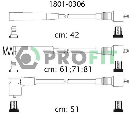 PROFIT Комплект проводов зажигания 1801-0306