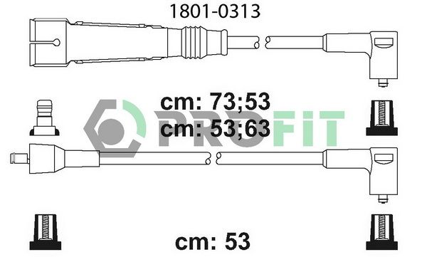 PROFIT Комплект проводов зажигания 1801-0313