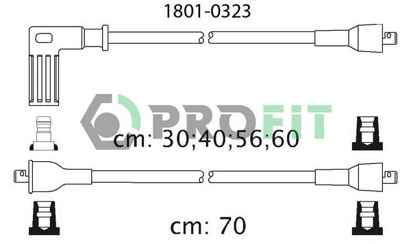 PROFIT Augstsprieguma vadu komplekts 1801-0323