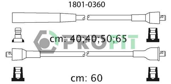 PROFIT Комплект проводов зажигания 1801-0360