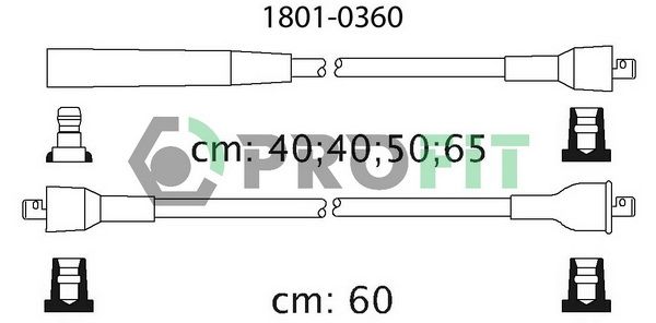 PROFIT Augstsprieguma vadu komplekts 1801-0360