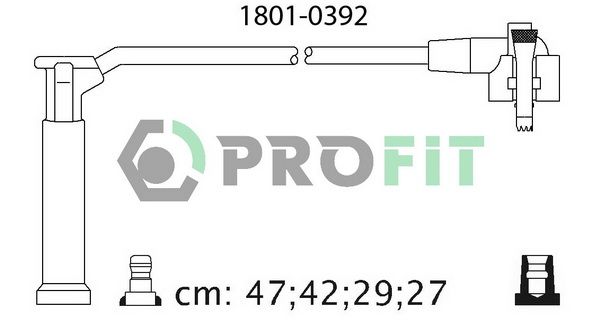 PROFIT Комплект проводов зажигания 1801-0392