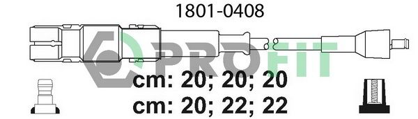 PROFIT Комплект проводов зажигания 1801-0408