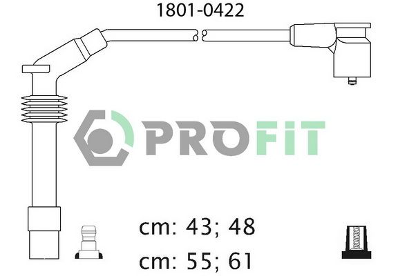 PROFIT Augstsprieguma vadu komplekts 1801-0422