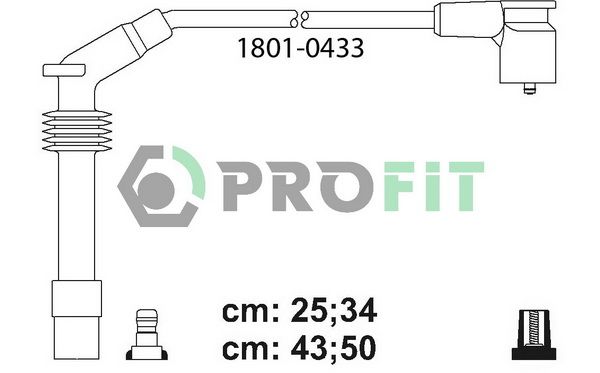 PROFIT Augstsprieguma vadu komplekts 1801-0433