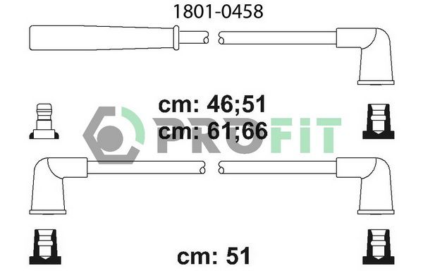 PROFIT Комплект проводов зажигания 1801-0458