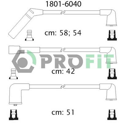 PROFIT Комплект проводов зажигания 1801-6040