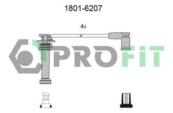 PROFIT Комплект проводов зажигания 1801-6207