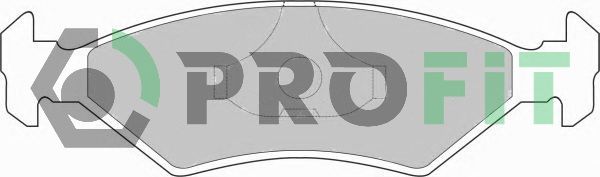 PROFIT Комплект тормозных колодок, дисковый тормоз 5000-0206