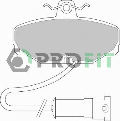PROFIT Комплект тормозных колодок, дисковый тормоз 5000-0408