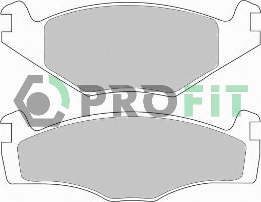 PROFIT Bremžu uzliku kompl., Disku bremzes 5000-0419