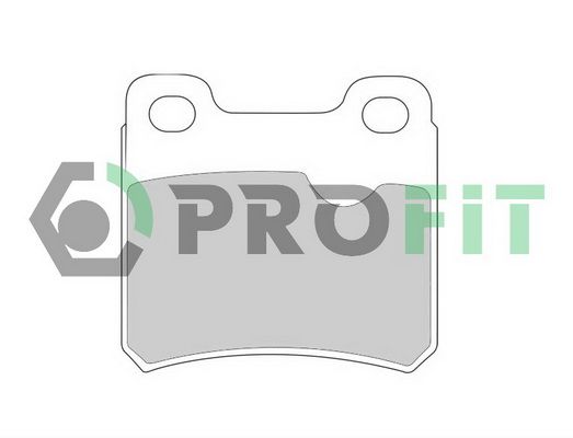 PROFIT Комплект тормозных колодок, дисковый тормоз 5000-0586