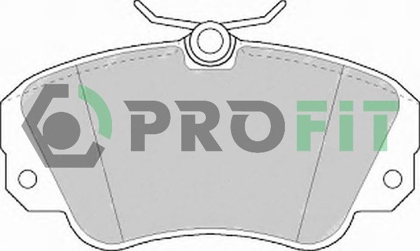 PROFIT Комплект тормозных колодок, дисковый тормоз 5000-0686