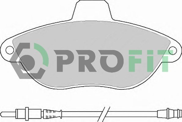 PROFIT Комплект тормозных колодок, дисковый тормоз 5000-1002