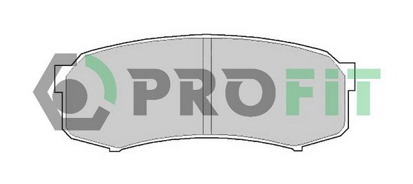 PROFIT Комплект тормозных колодок, дисковый тормоз 5000-1021 C