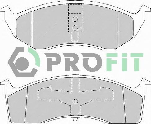 PROFIT Bremžu uzliku kompl., Disku bremzes 5000-1098