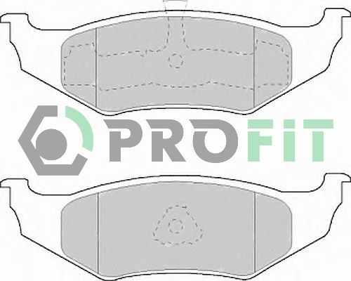 PROFIT Комплект тормозных колодок, дисковый тормоз 5000-1099